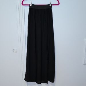 Elegant Black Maxi Skirt